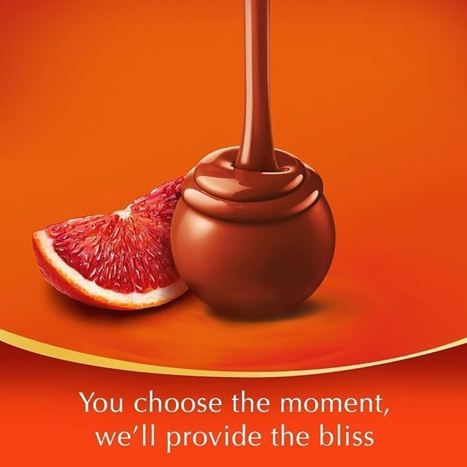 Lindt LINDOR Milk Blood Orange Chocolate Truffles 200g (Imported)