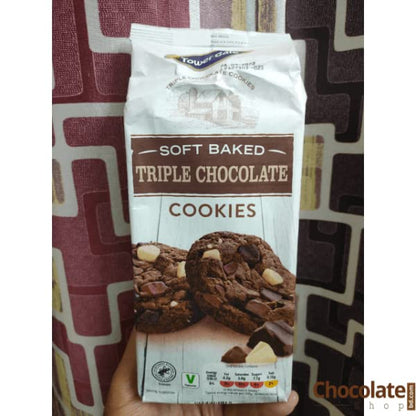 Tower Gate Soft Baked Triple Chocolate Cookies, 210g