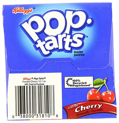 Pop Tarts Frosted Cherry Pack of 2 Pouch, 2 x 416 g - "Double cherry delight!"