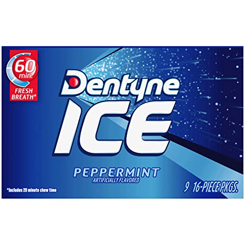 Dentyne Ice Peppermint, 7.6-Ounce (Pack of 9) - Peppermint perfection!