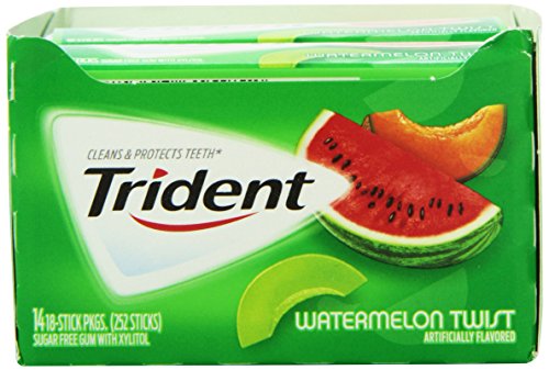 Trident Watermelon Twist Sugar Free Gum 14 Sticks