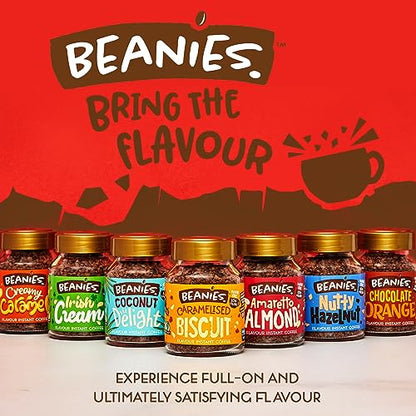 Beanies | Instant Flavoured Coffee | Sweet Cinnamon | Low Calorie, Sugar Free | 50 g | Pack of 1 - Warm cinnamon sweetness