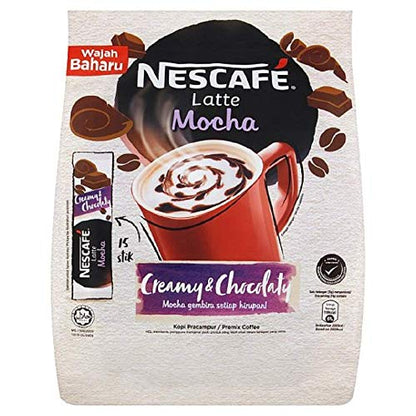 Nescafe Latte Mocha Coffee, 31g (Pack Of 15) - "Latte Mocha Magic - Pack of 15 for Mocha Lovers!"