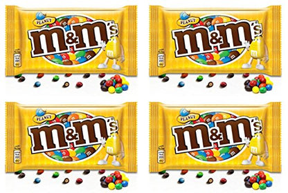 M&M's Peanut Coated with Milk Chocolate, 45g (Pack of 4) - "Peanut Choco Pack!"