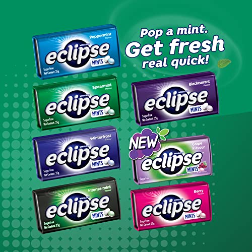 Eclipse Mints Sugarfree Intense 50 Mints - 35g (1.2oz) - Intense minty burst!