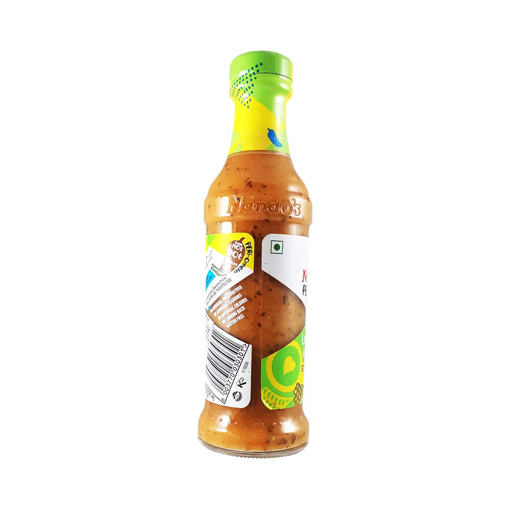 Nando's Peri Peri Chilli Sauce, Lemon and Herb, 250g, Product of The Netherlands - "Lemon & Herb Peri Peri Joy!"