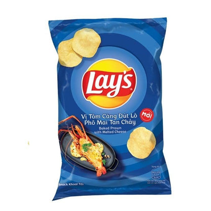 Lay's vị tôm càng đút lò phô mai tan chảy Lay's gói 90g - "Baked Lobster Flavor!"