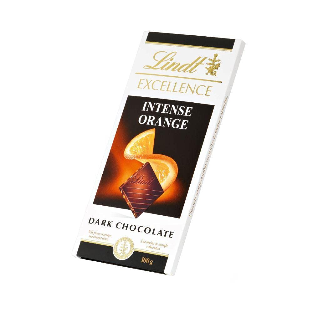 Lindt Excellence Orange Intense Chocolate, 2 X 100 g