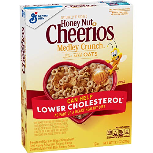 General Mills Honey Nut Cheerios Medley Crunch Pouch, 371 g - Delight in the crunchy and sweet combination of Honey Nut Cheerios Medley Crunch