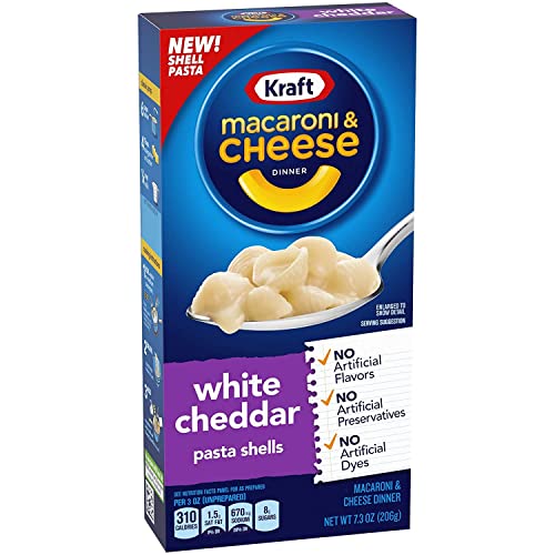 Kraft Macaroni and Cheese Dinner, White Cheddar Pack of 4, x 206 g - "White Cheddar Pack!"