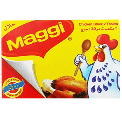 MAGGI Chicken Stock Cube, 24X20 G (480 Gm) - "Savory Chicken Stock Cubes!"