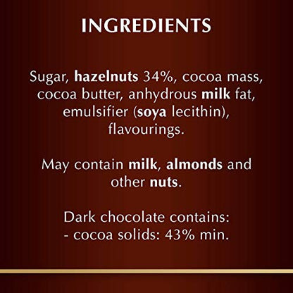 LINDT LES GRAND Hazelnuts Dark Chocolate, 150g