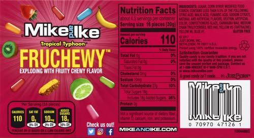 Mike & Ike Fruit Candies Tropical, 141g - "Tropical Candy Time!"