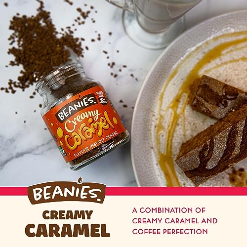 Beanies Creamy Caramel Instant Coffee 50g - Caramel comfort in a cup