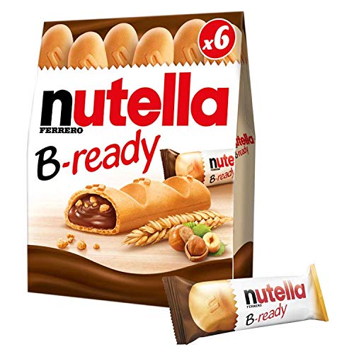 Nutella B-Ready Wafer, 6 X 22 Grams, 13.2 x 4.5 x 16.3 cm - Enjoy the perfect combination of Nutella and wafer in Nutella B-Ready, 6 X 22 Grams, 13.2 x 4.5 x 16.3 cm.