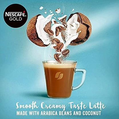 NESCAFÉ Gold Non-Dairy Coconut Latte, (6x15g) 90g - "Non-Dairy Coconut Latte - Tropical Gold Coffee Treat!"