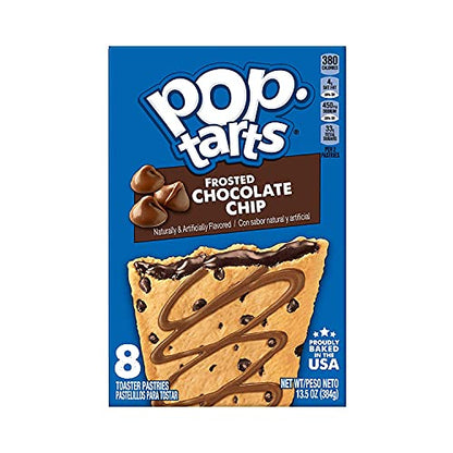 Pop Tarts Frosted Chocolate Chip, 2 x 384 g - "Double the chocolate chip delight!"