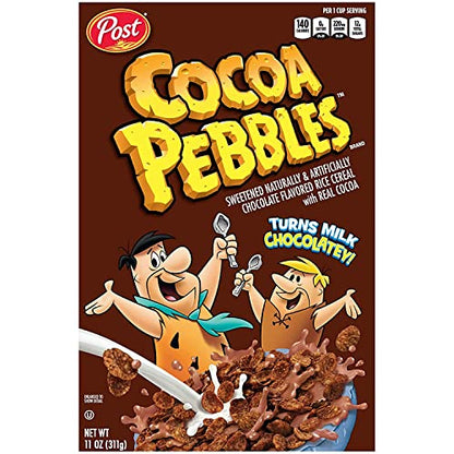 Cocoa Pebbles Chocolate Flavoured Rice Cereal with Real Cocoa- 2 Pack, 2 x 311 g - Chocolate cereal pack