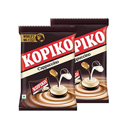 Kopiko Cappuccino World's No.1 Coffee Candy Pack Of 2 322 Grams (92 Nos) - "Cappuccino Candy Craze!"