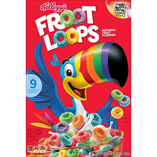 Kellogg's Froot Loops, 286 g - Taste the rainbow with Kellogg's Froot Loops, 286g.