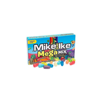 Mike & Ike Mega Mix 10 Flavors Chewy Flavored Candy 5 Oz Theater Box, Assorted Fruit - "Mega Mix Mania!"