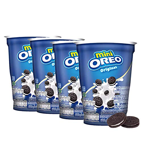 Mini Oreo Original Vanilla Cream Pack of 4 Pouch, 4 x 61 g - "Mini Oreo Fun Pack!"