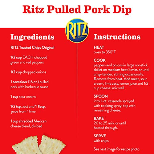 Ritz Toasted Chips Original 55% Less Fat Oven Baked 229g - Original Baked Goodness!