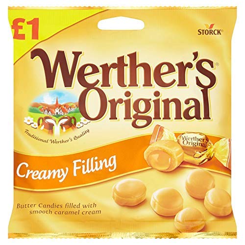 Storck Werther's Original Creamy Filling Candies (110 g) and One Silver Plated Coin