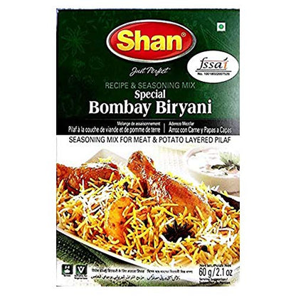 Shans Special Bombay Biryani Masala, 2.12 oz / 60 g, 4 Pack