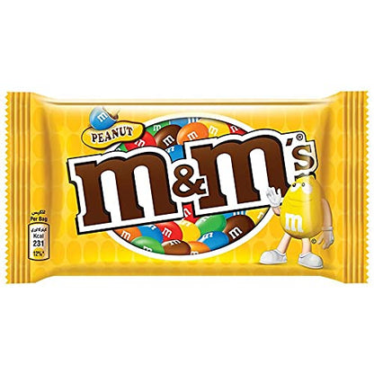 M & M Mars Peanut Milk Chocolate, 1.59 oz / 45 g, 6 Pack - "Peanut Pleasure!"