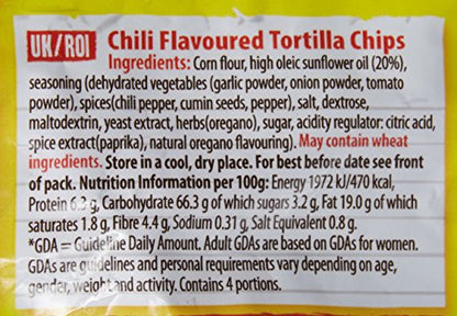 Old El Paso Chilli Tortilla Chips, 200g - "Bold and spicy!"