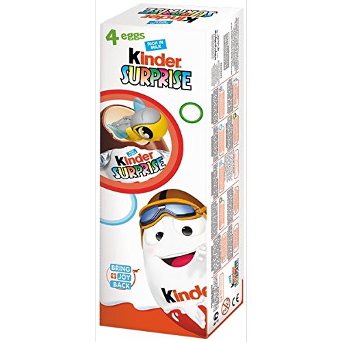 Kinder Surprise 4xEggs - 80g - Delight your little ones with Kinder Surprise, pack of 4 eggs, 80g.