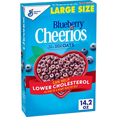 General Mills Blueberry Cheerio's, 309 g - Savor the sweet and fruity taste of blueberries in every bite of Blueberry Cheerios