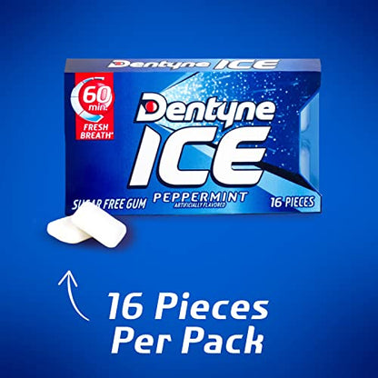 Dentyne Ice Peppermint, 7.6-Ounce (Pack of 9) - Peppermint perfection!