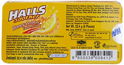 Halls Honey Lemon Yellow Candy, 22.4g - Enjoy the classic combination of honey and lemon in a convenient candy form.