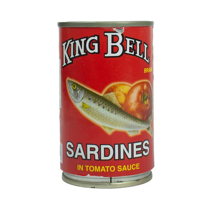 King Bell-Canned Sardines , In Tomato Sauce ,155gm - Enjoy the rich flavor of King Bell-Canned Sardines in Tomato Sauce, 155gm.