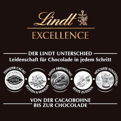 Lindt 99% Cocoa Dark Noir Absolut Chocolate, 1.65 oz ℮ 50g (Pack of 2)