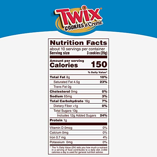 Twix TWIX Cookies & Creme Chocolate Cookie Bar Minis, 9.7-Ounce Sharing Size Bag