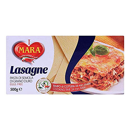 Mara Lasagne Pasta, 2 x 500 g - "Double Pack Lasagna Pasta!"