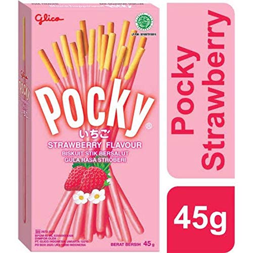 NOTTACIA Pocky Glico (Pocky Strawberry Flavour - 45g) - "Berry delicious!"