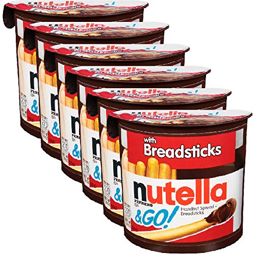 Nutella & Go with Breadsticks, 6 Pack, 6 x 52 g - "Six times the yum!"