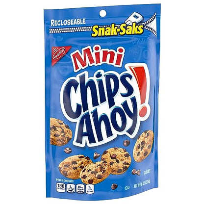 Nabisco Snack Sak Mini Chips Ahoy, 226g - "Mini Chips Ahoy Joy!"