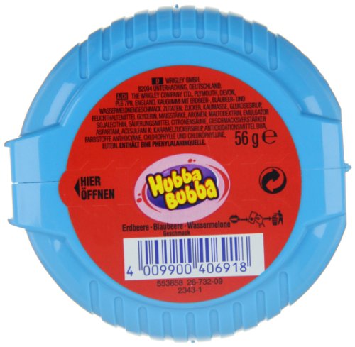 Hubba Bubba Mega Lang Triple Mix 56g - Triple mix of flavors in mega long bubble tape, 56g.