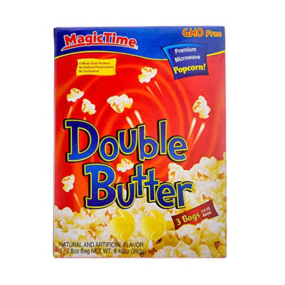 Magic Time Premium Microwave Double Butter, 240g - "Double Butter Popcorn Bliss!"