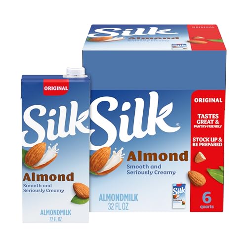 Silk Original Almond Beverage 60 Calories (Plant Based / Vegan Milk Alternative) 946 ml