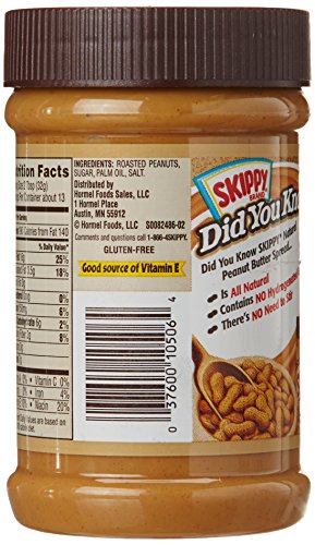 Skippy Peanut Butter Natural Creamy, 425G