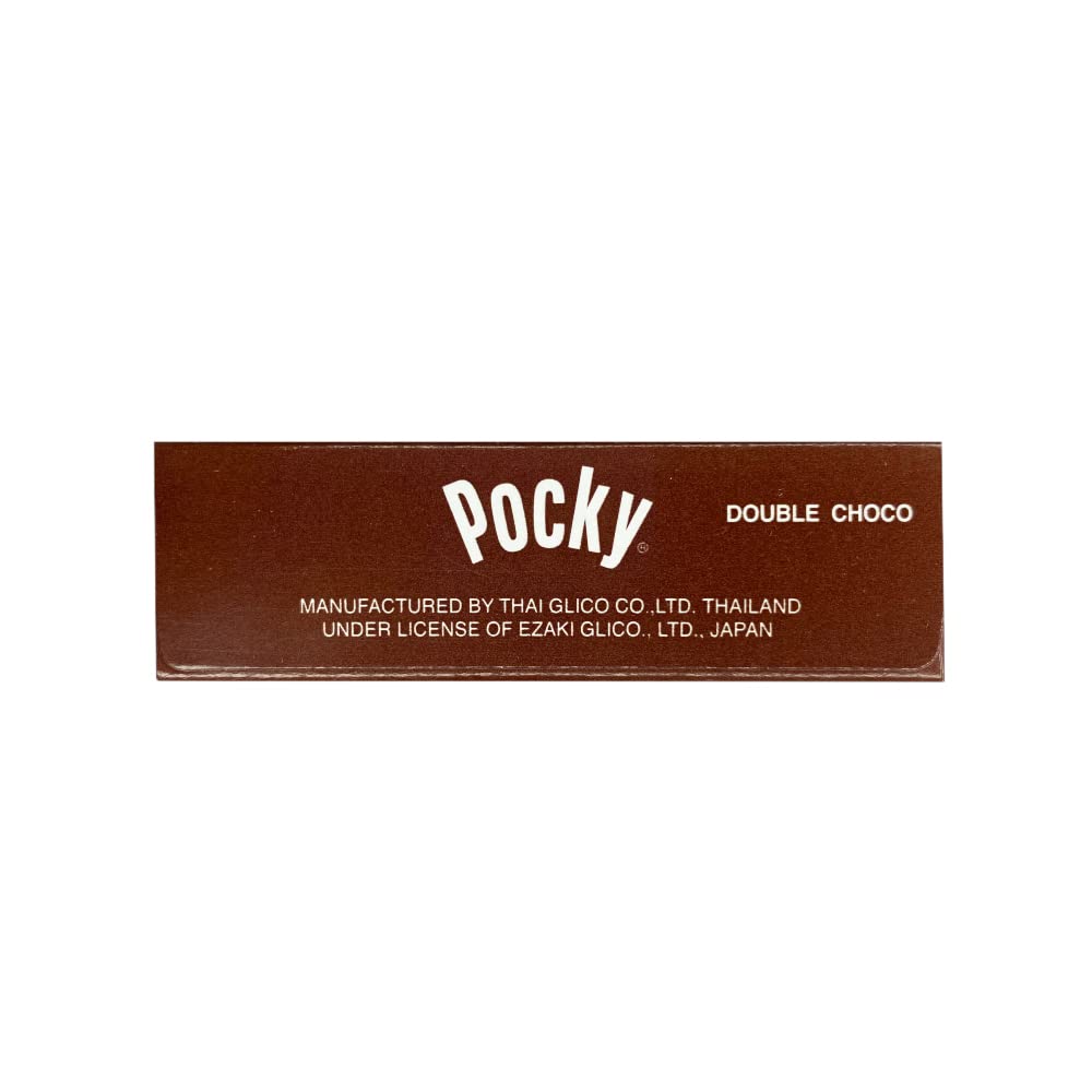 Pocky Double Choco Cream Covered Biscuit Sticks, 47 g - "Double chocolate delight!"