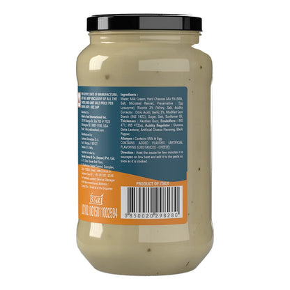 Abbie's Roasted Garlic Cheesy White Pasta Sauce, 400g - Traditional Italian Sauce, For Pasta And Pizza, Made With Real Cheese, Imported Pasta Sauce - Garlic Lovers’ Dream!