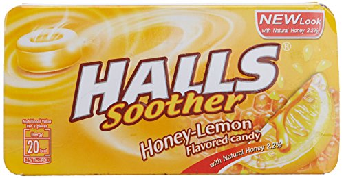 Halls Honey Lemon Yellow Candy, 22.4g - Enjoy the classic combination of honey and lemon in a convenient candy form.