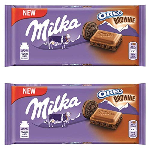 Milka Oreo Choco Brownie Chocolate, 2 x 100 g - "Double Brownie Joy!"